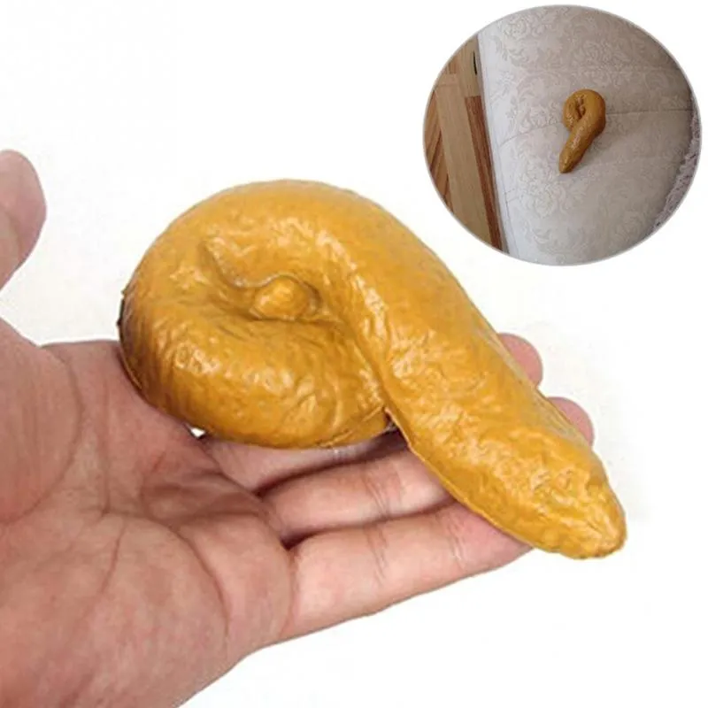 Creative Gift Fake Poop Toy för skämt Turd Crap Poo Gross Joke Dirty Trick Dog Poop Fun Pooper