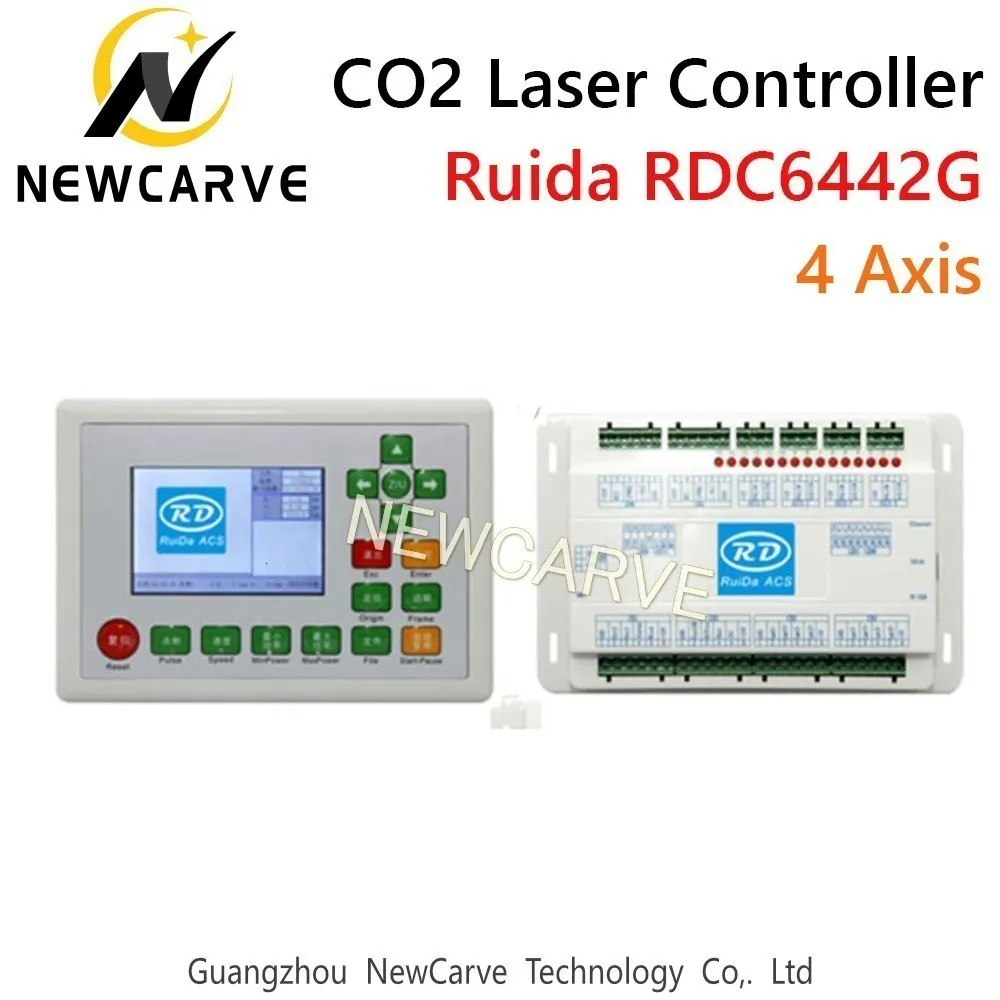 Ruida RDC6442G CO2 Laser Control System 4 Axis DSP Controller For Co2 Laser Cutting Machine RDC 6442g NEWCARVE