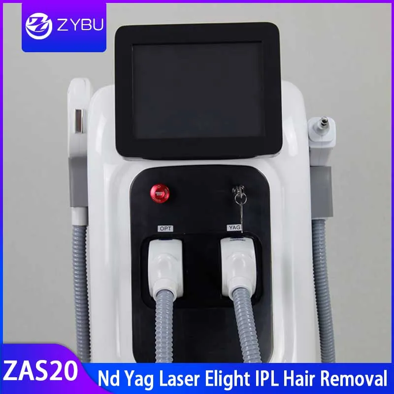 2019 Nouveau IPL OPT Laser Tattoo Removal Nd Yag Laser Beauty Machine Elight Skin Care Pigment Vascular Removal Salon Spa équipement de beauté