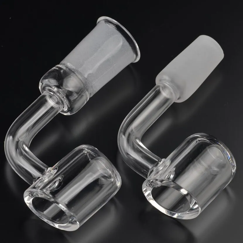 DHL 4mm 두께의 클럽 폭행범 domeless 석영 소시지 10mm 14mm 18mm 유리 재활용 오일 장비에 대한 남성 여성 45 90 석영 못