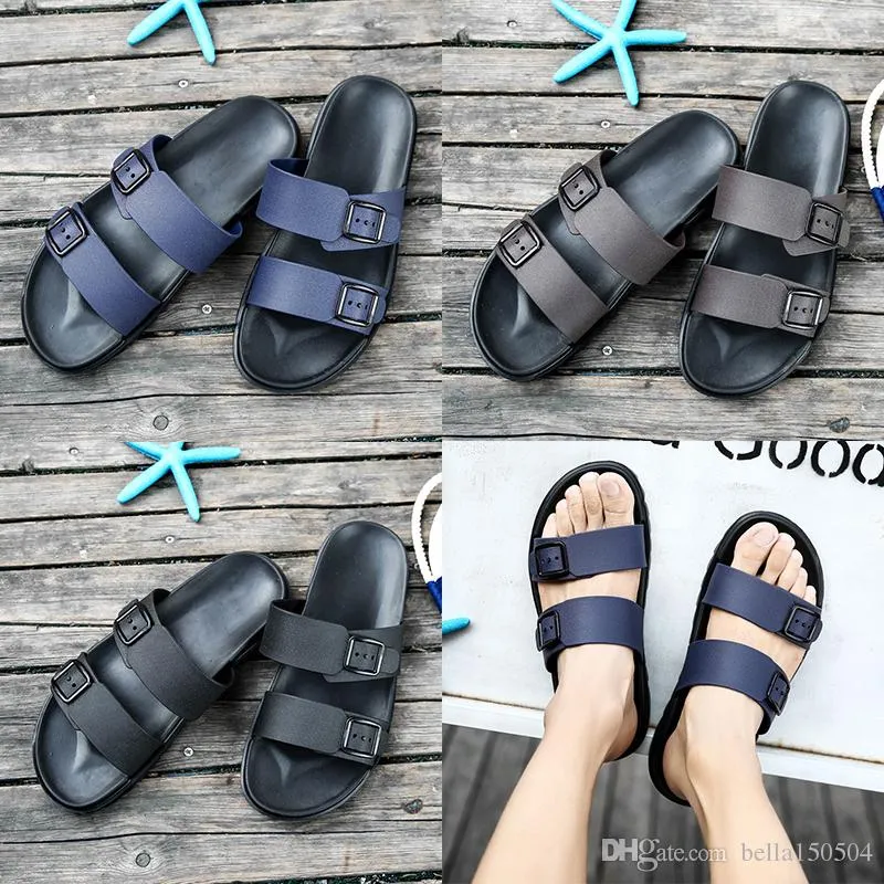 Nieuwste designer sandalen merk slippers blauw zwart bruin schoenen man casual schoenen slippers strand sandalen outdoor slippers Eva lichte sandalen