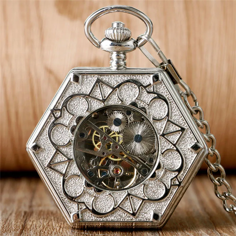 Hexagon clearance pocket watch