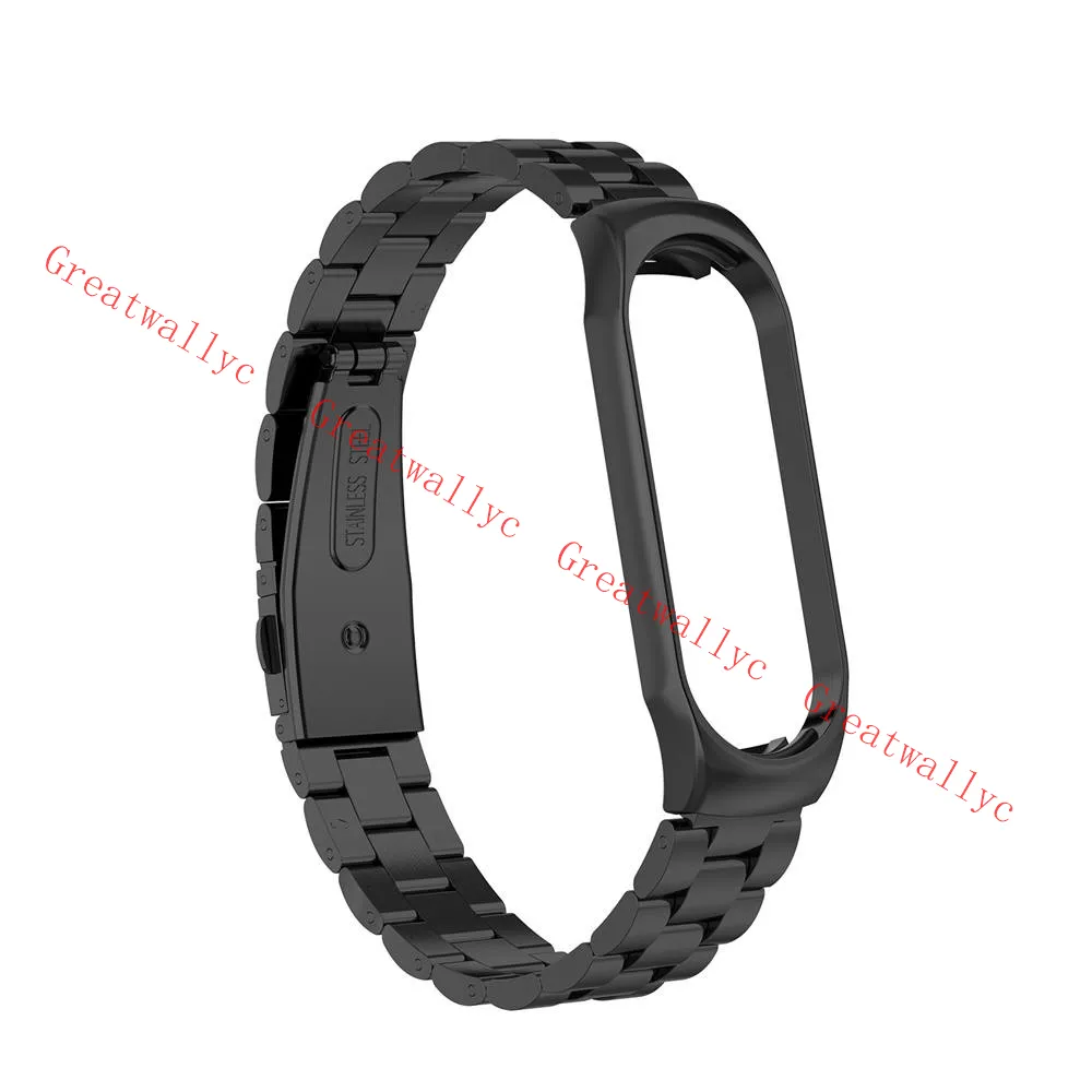 Bracelet acier Xiaomi Mi Band 7 (argent/noir) 