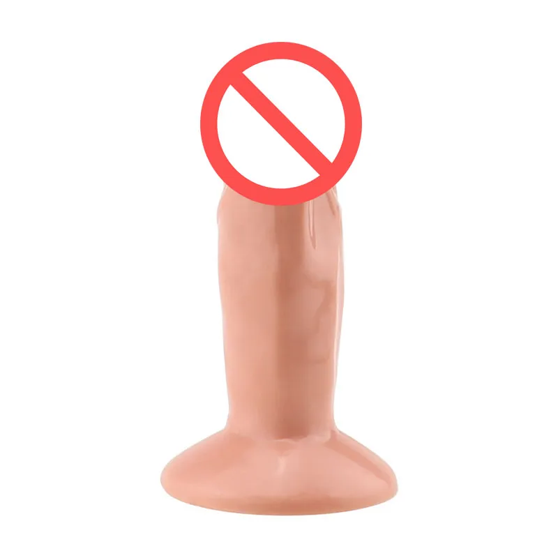 Realistico Dildo Anal Plug Ventosa Dildo Mini Pene Cazzo Cazzo Donna Masturbazione Giocattoli sexy Forniture all'ingrosso