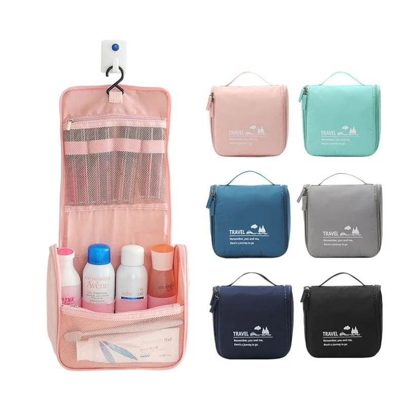 Crochet sac de lavage suspendu sac cosmétique étanche grande capacité sacs de réception de voyage à main nouvelle mode totos de voyage