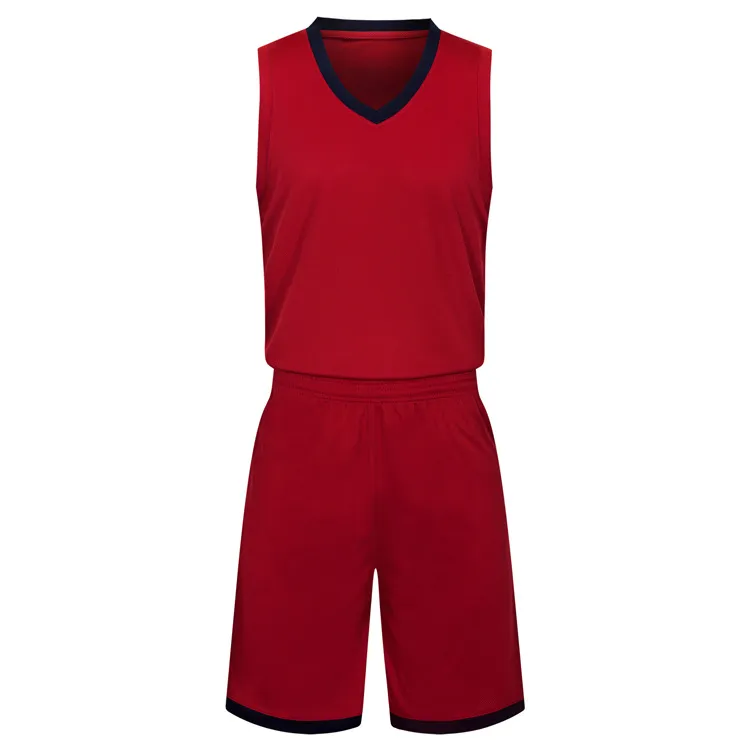2019 New Blank Basketball jerseys printed logo Mens size S-XXL cheap price fast shipping good quality Dark Red DR002AA1n