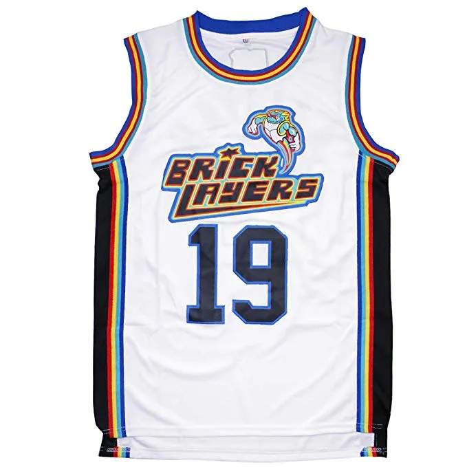 Fartyg från oss Aaliyah # 19 Bricklayers basket Jersey 1996 MTV Rock N Jock Movie Män Alla Stitched S-3XL Hög kvalitet