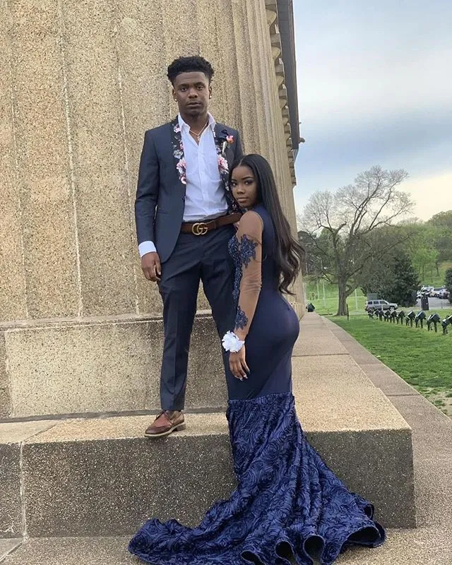 blue prom dress couple Crystals Off Shoulder Sky Blue A-Line Prom Dress main image 1