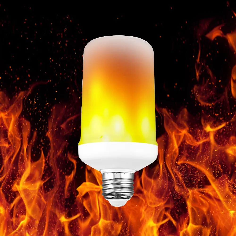 Flame009 LED E26 Vlam Licht Brand Sfeer Decoratieve lampen voor Bar Hotel Home