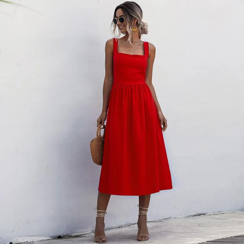 Square neck on sale summer dress