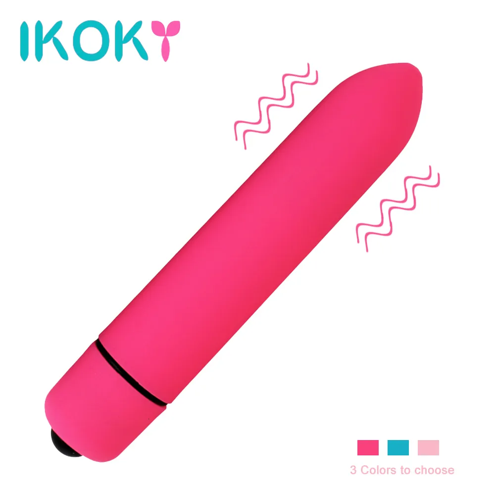 IKOKY мощный 10 скорость вибрации мини пуля форма вибратор водонепроницаемый G-spot массажер секс-игрушки для женщин Женские товары для взрослых C18122601