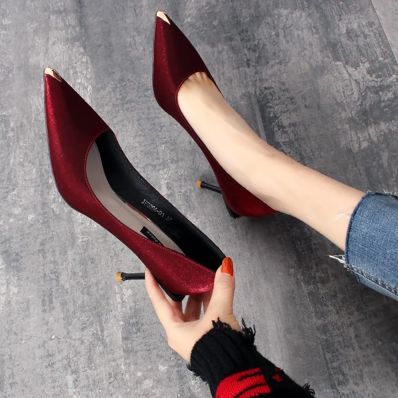 Pair of black elegant high-heeled shoes. Stock Photo by ©Denisfilm 172376936