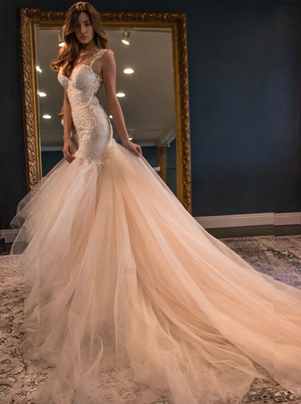 lace red formal dress Gorgeous Long Ball Gown Sweetheart Satin Lace Red Prom Dress