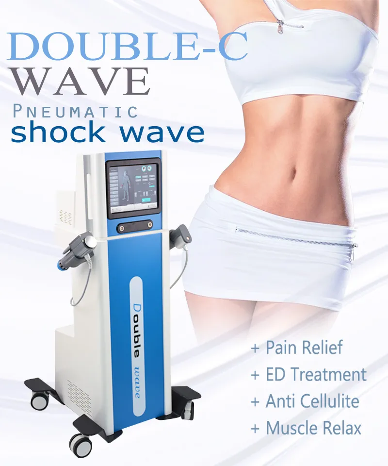 High quality professional acoustic erectile dysfunction device/ double handles Shockwave Therapy Machine for ED