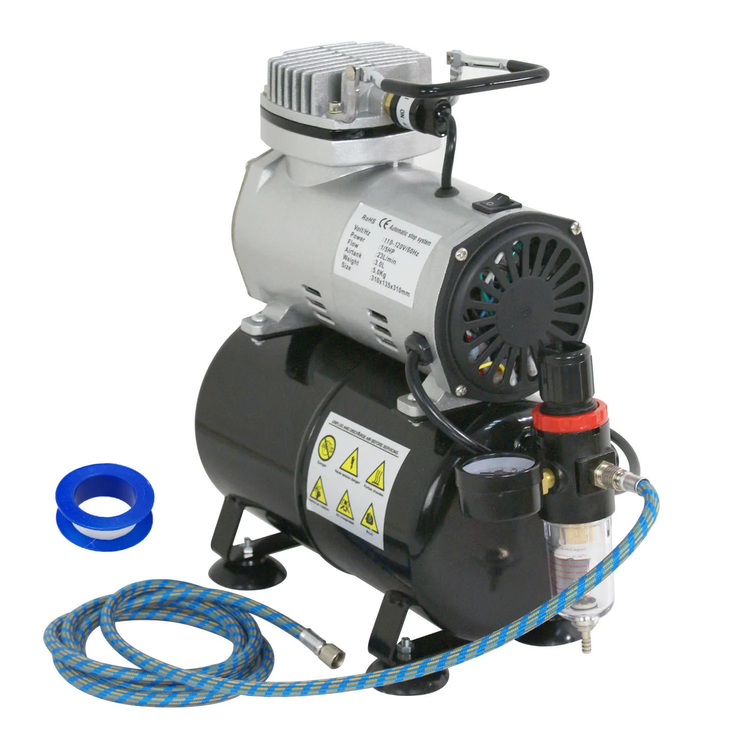 Wholesale Airbrush Air Tank Compressor Regulator Filter Hose 3L