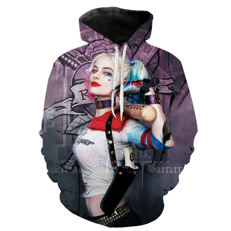 Yırtıcı Kuşlar Hoodies Erkekler Kadınlar 3D Baskı Tişörtü Moda Harajuku Kazak Serin Kapüşonlu Streetwear Coat Ceket