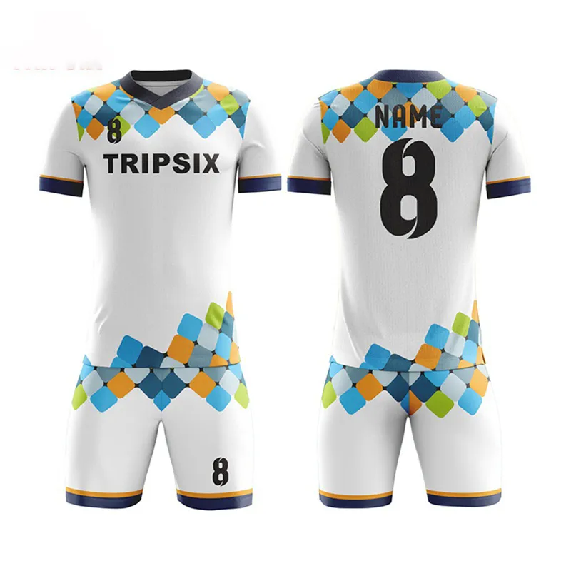 High Quality Men Boys Football Kit 2019 Custom Team Adult Training Football Jersey Set Kids Soccer Uniforms New