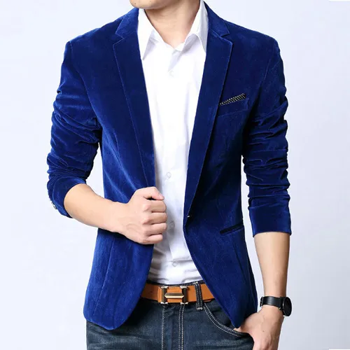Mens navy blue deals blazer jacket