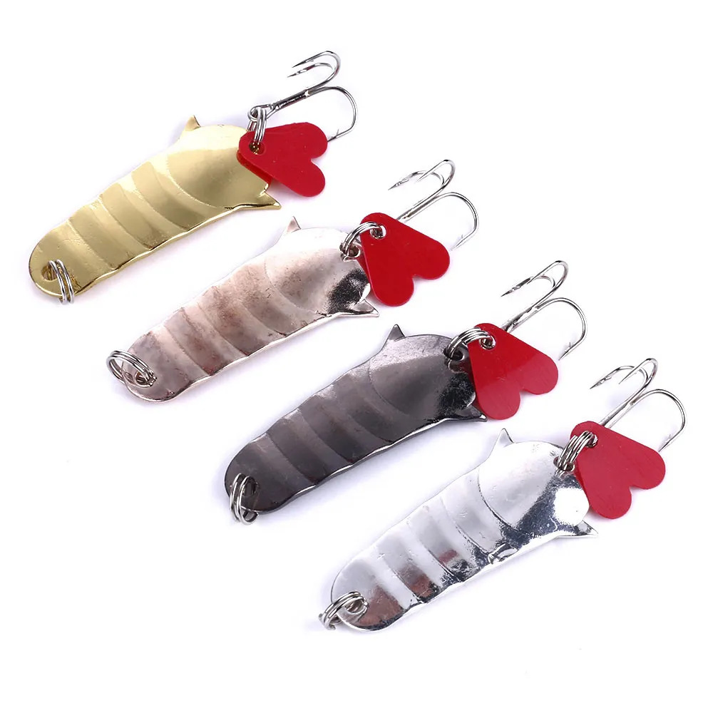 Cucchiaio da pesca Lure 5CM 11.7G 6 # GANCI SPINNER CUCCHIAIO Laser per traina per pesci di mare Ami da pesca Cucchiaio Esche 50 PZ Spedizione gratuita