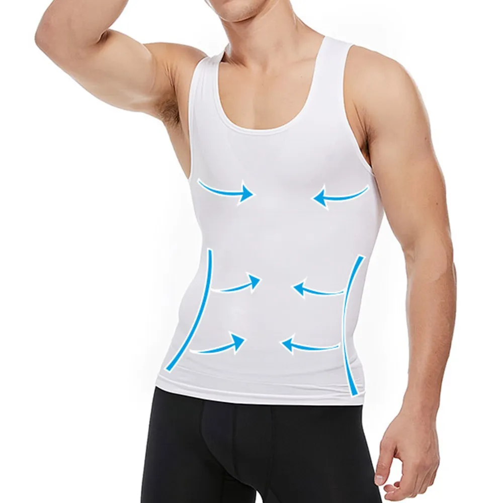 Shaper Men Néoprène Sauna Sauna Viete mâle Braveur graisseux THEAU CORPS COLAPE SOUS-WEARTE COMPRESSION COMPREST