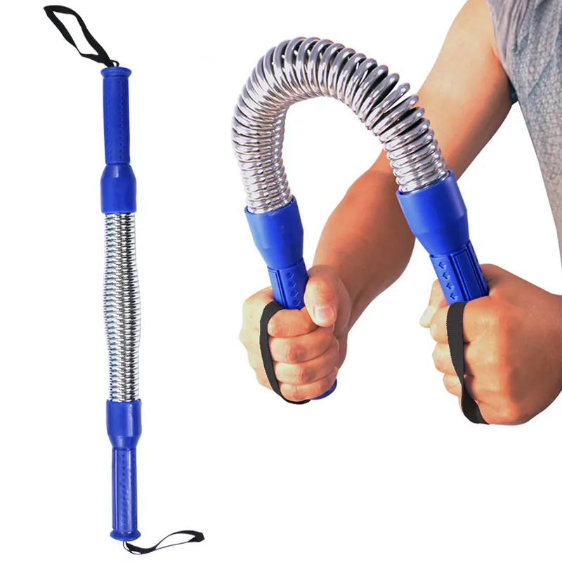 Arm Strength Trainer 30-60kg Barra del braccio a molla placcata Fitness Esercizio toracico Raduno di primavera Pinza a mano blu Espansore di forza