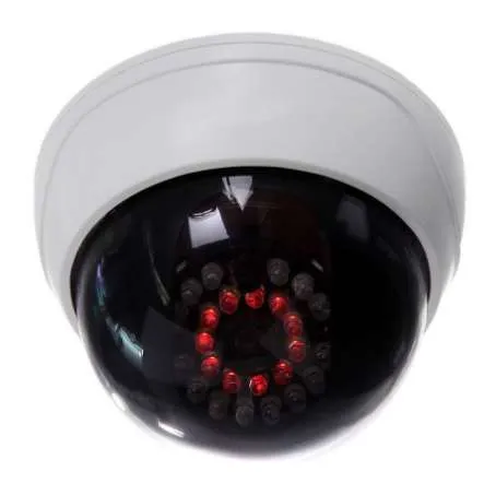 Ig-inomhus CCTV Fake Dummy Dome Security Camera med IR LED-lampor