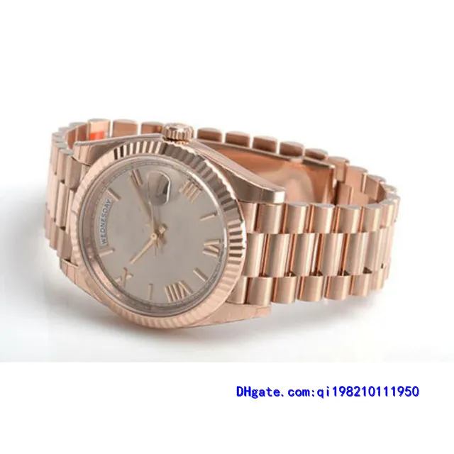 Com a caixa original Casual Modern's Men's Watches Data 228235 Presidente 40mm Gold Roman Dial Watch