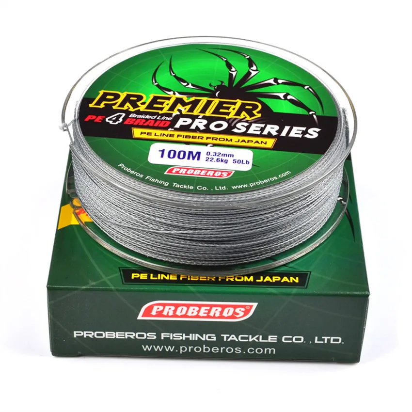 100Meters1box Fishing Lines 4 Weaves Braided PE Line Available 6LB100LB27KG453KG Pesca Tackle Accessories E0043373723