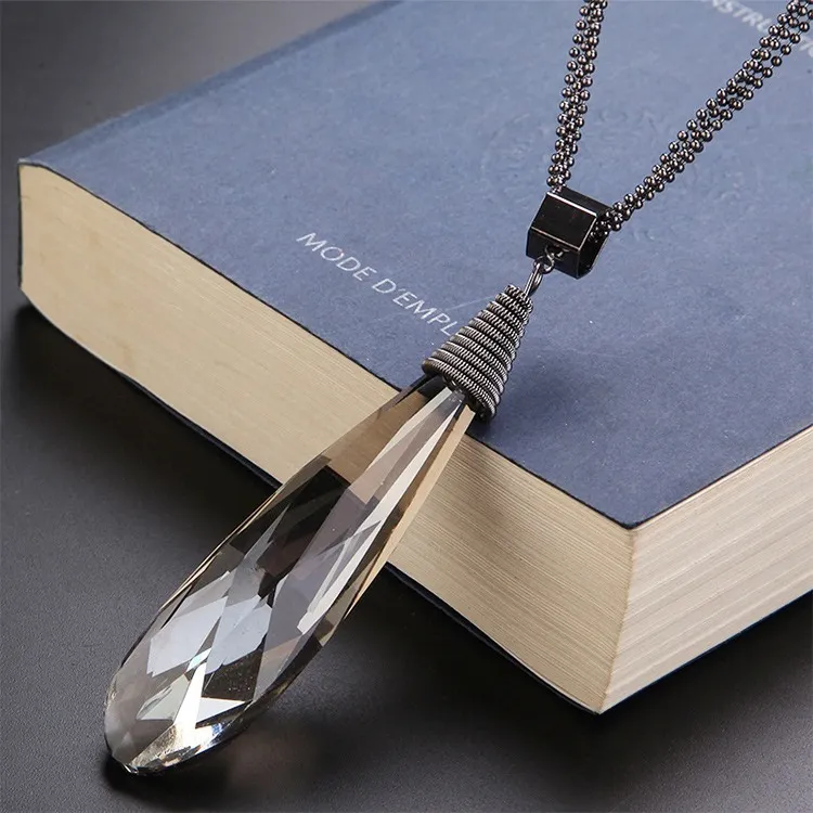 Long crystal necklace wholesale store