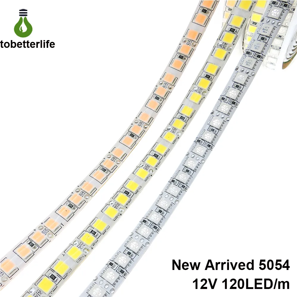 SMD 5054 5050 IP65 IP67 RGB 12V Waterdichte niet-waterdichte LED Flexibele Strips Licht 600 LED's 5 M Dubbele Kant van hoge kwaliteit