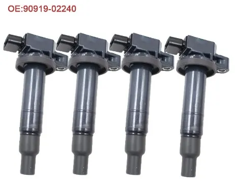 4PCS/Lot 90919-02240 Ignition Coil For Toyota Echo Prius Yaris Scion xA xB 1.5L UF316 9091902240