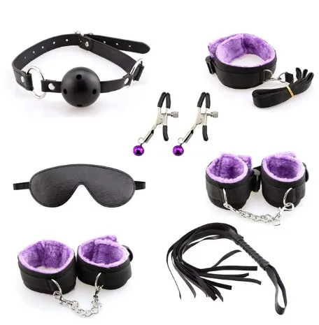 Sex Bondage Restricción Kit Juegos Accesorios Eróticos Para Parejas Máscara  Collar Boca Mordaza Esposas Juguetes Sexuales De 11,4 €