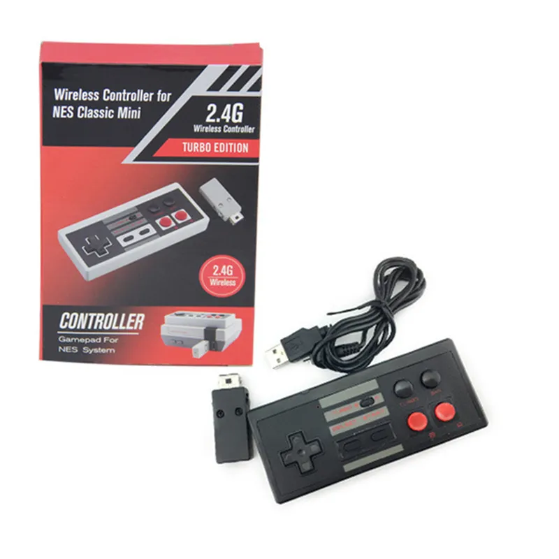 Nieuwe 2.4G draadloze gamepad-controller ForNES Mini Classic Console draadloze controller