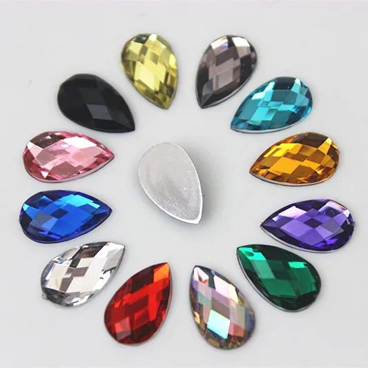 8x13mm Crystal AB Drop Transparent Ab Rhinestones For DIY Clothing And  Crafts Mix Of Color And Acrylic Strass Beads ZZ762 From Jewelry98, $6.91