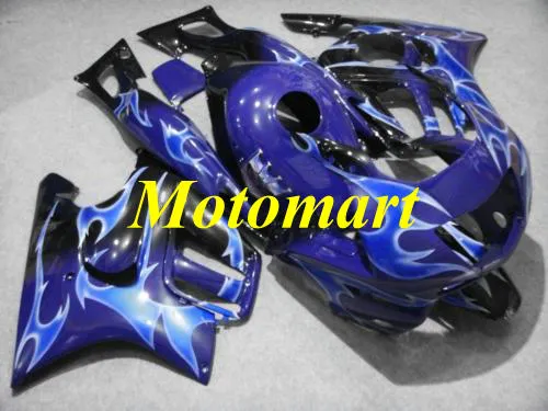 Motorcycle Fairing kit for HONDA CBR600F3 97 98 CBR 600 F3 1997 1998 ABS Blue flames Purple Fairings set+gifts HH05