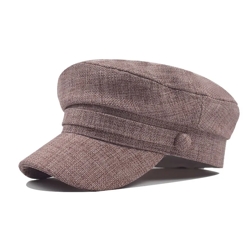 B-HOT Béret Octogonal Vintage Casquette à Visière Chapeau Été Femme Homme - Style Newsboy