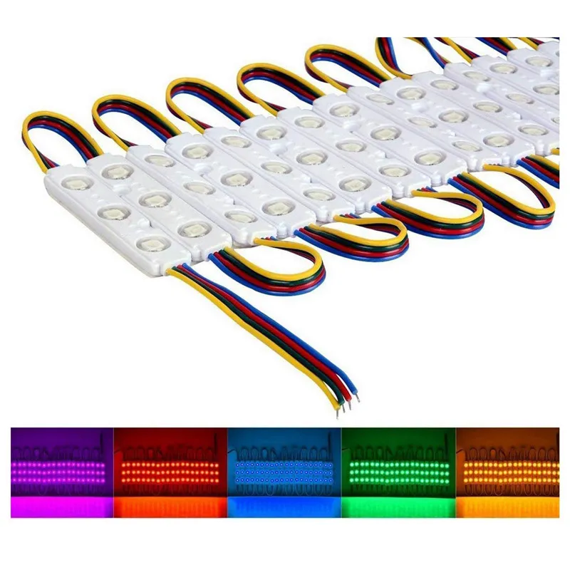 Moduli LED negozio insegna luminosa per vetrina Lampada 3 SMD 5050 Iniezione bianca ip67 Striscia impermeabile retroilluminazione a led