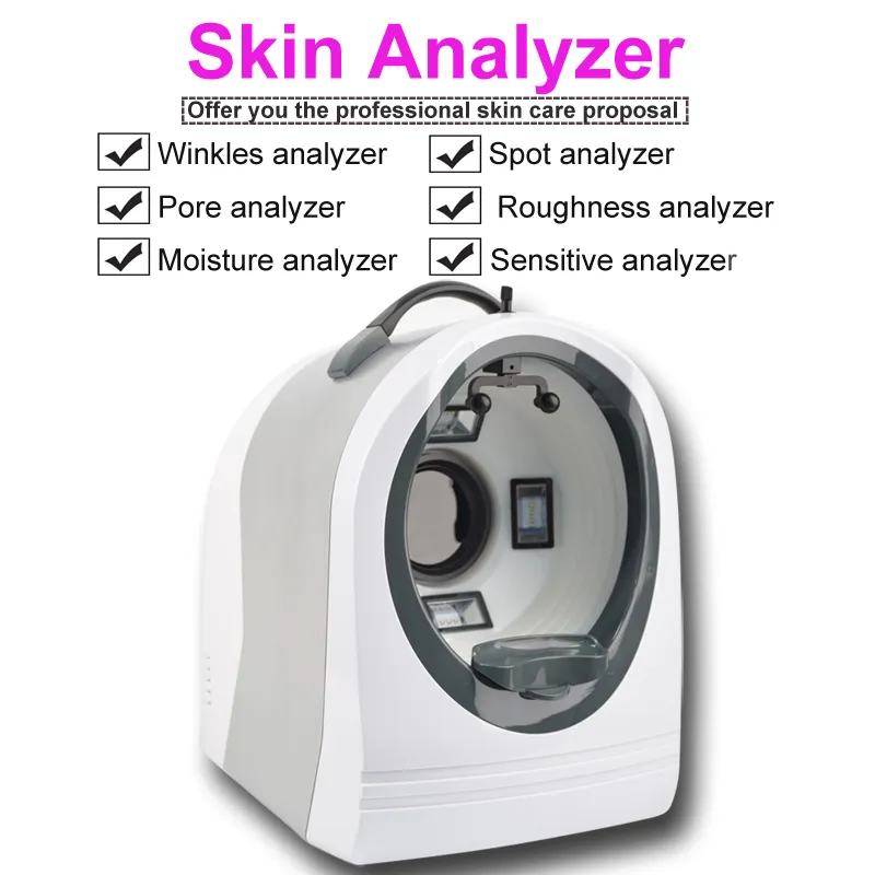 ATEST Przenośny UV+RGB+PL System analizy jasnej twarzy Skaner 3D Analizator skóry twarzy Magic Mirror Visia Analysis Analysis Maszyna