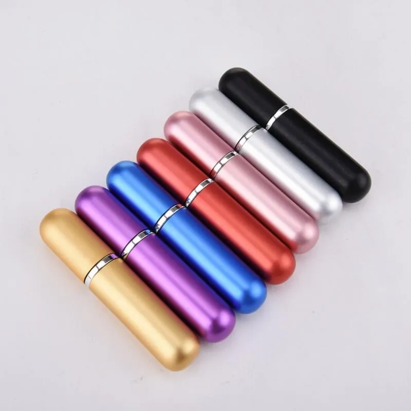 5ML Hervulbare Draagbare Mini Parfum Fles Traveler Aluminium Spray Atomizer Lege Parfumery Fles LX7399