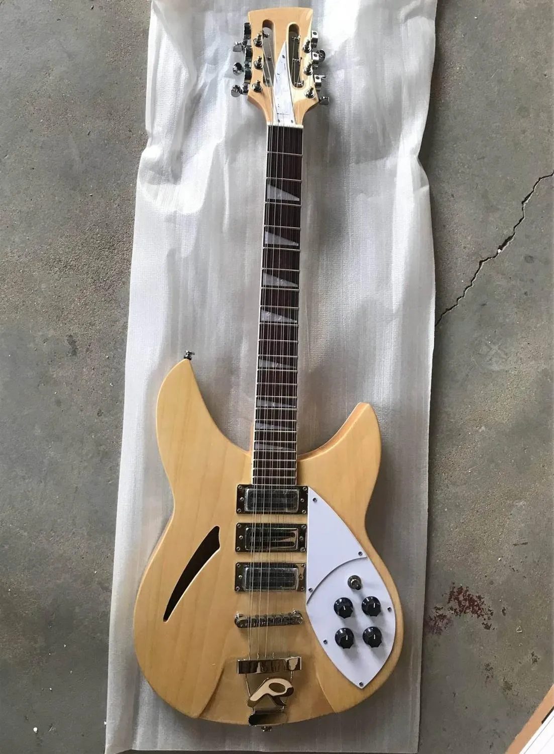 Vente en gros personnalisé nouveau rickenback 12 cordes guitare électrique 330 couleur bois naturel 171110