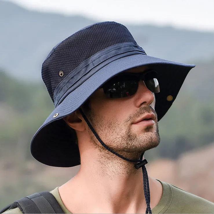 Breathable Waterproof Wide Brim Fishing Hat With Wide Brim For Men