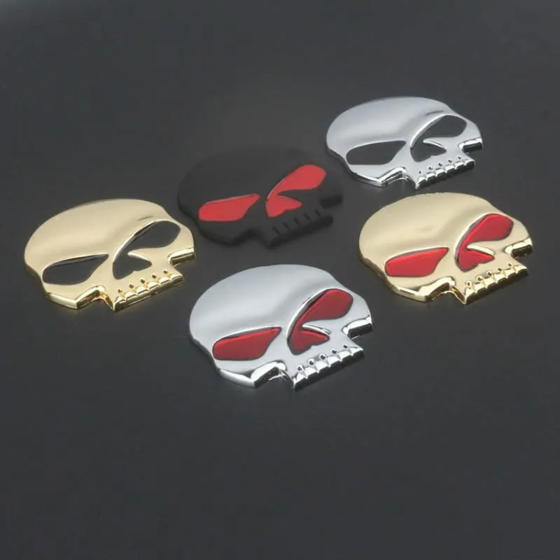 3D Metal Skull Autocollant de Voiture & Autocollants de Moto 7