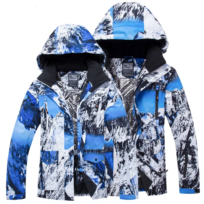 2019 Winter Schnee Jacke Frauen Mit Kapuze Warme Sport Snowboard Jacke Männer Wasserdichte Kleidung Baumwolle Im Freien Weibliche Skifahren Mäntel T190920