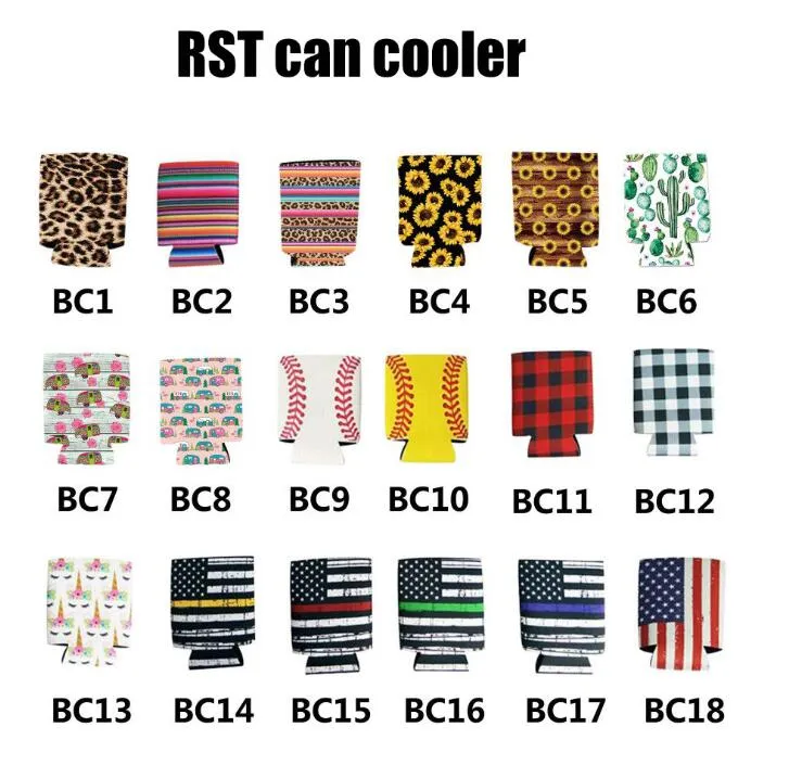 Drinkware Neoprene Beer Rtic Cooler 8 Can Holdes Sleeves Beers Beverage