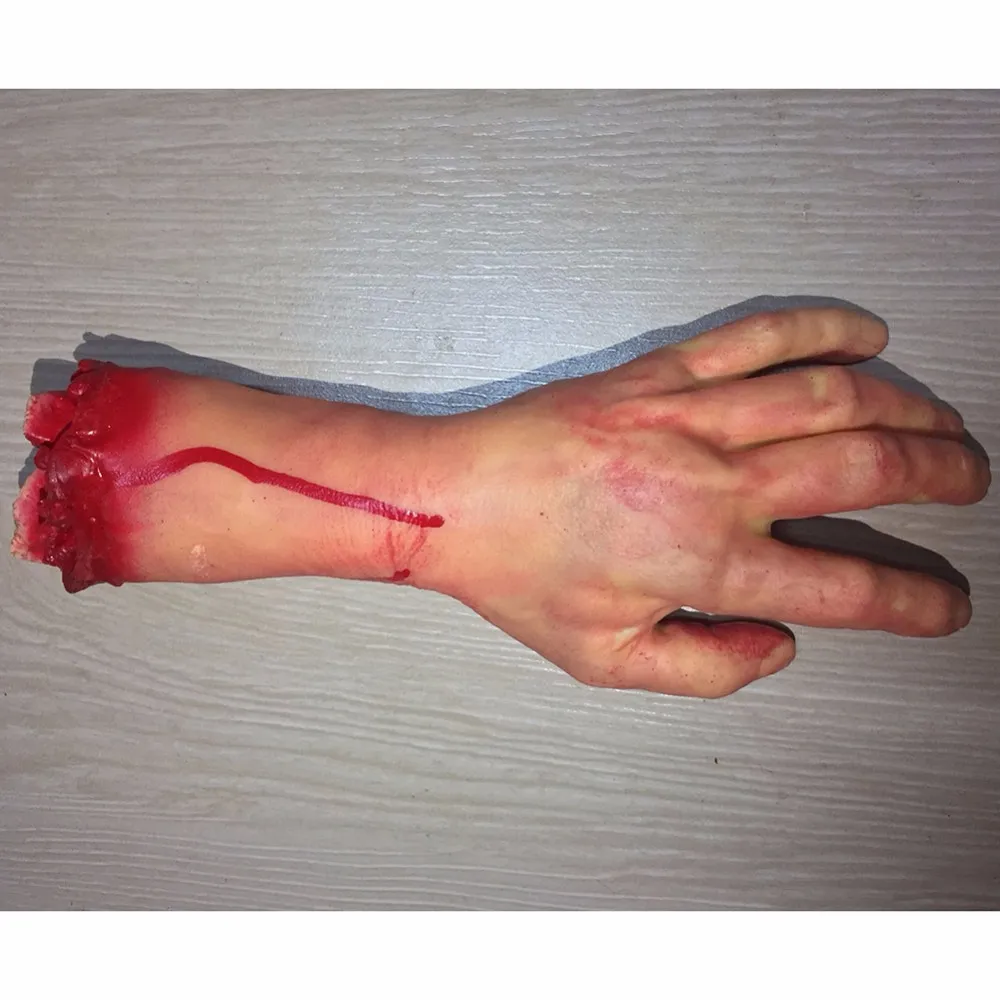 Halloween Horror Rekwisieten Bloedige Hand Spookhuis Feestdecoratie Enge Hand Vinger Been Voet Hersenen Hart 272F