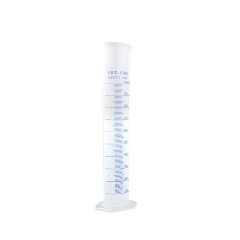 Plastmätningscylinderexamen Cylinder Set 10/250 / 50/100 ml Mätkoppkemi Laboratorieverktyg Gratis frakt