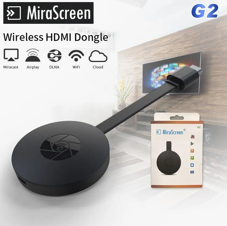 G2 Wireless TV Stick Dongle Display Receiver Mirror Share Screen For HDTV  Display HDMI-compatible for ios android