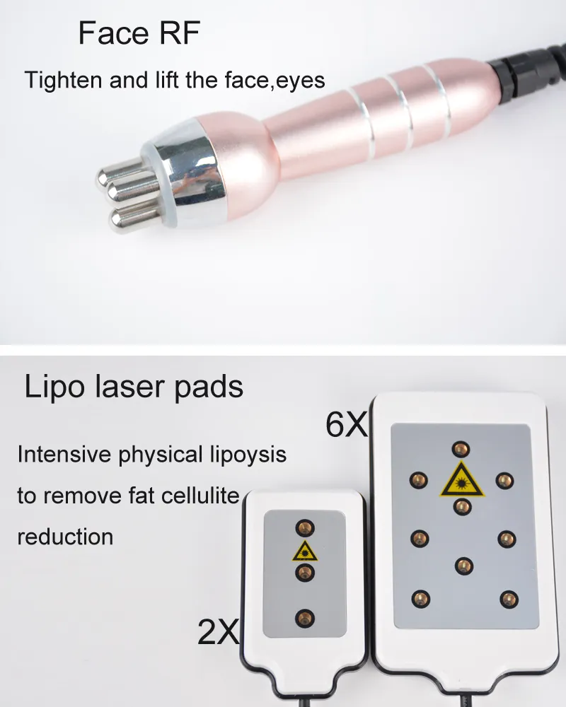 最高の超音波キャビテーションRFスリミング機械無線周波数RFスキンリフティングレーザーのLipoボディスリム美容機器