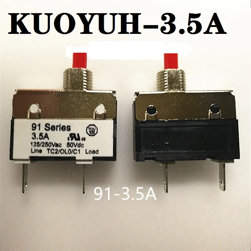 Disjoncteurs Protecteur de surcharge de courant 91 Series 3.5A Taiwan KUOYUH