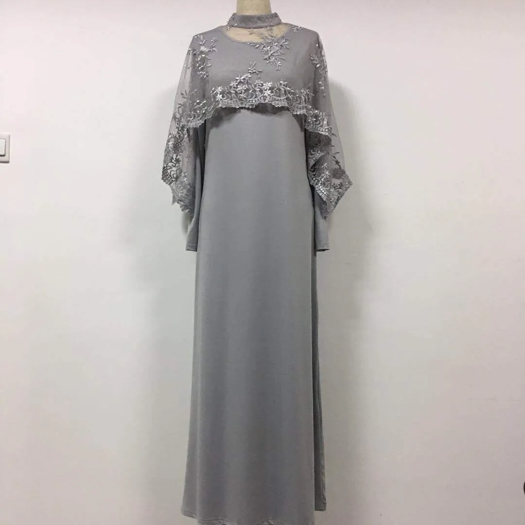 knee length dresses for ladies 6110# kimono arabic style muslim abaya maxi dresses for muslim girl other  dresses main image 0